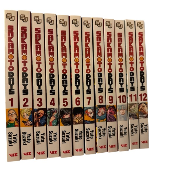 Sakamoto Days Manga Comic Book Set Volumes 1-12 by Yuto Suzuki